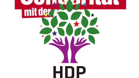 Sharepic Solidarität mir HDP mit HDP-Logo